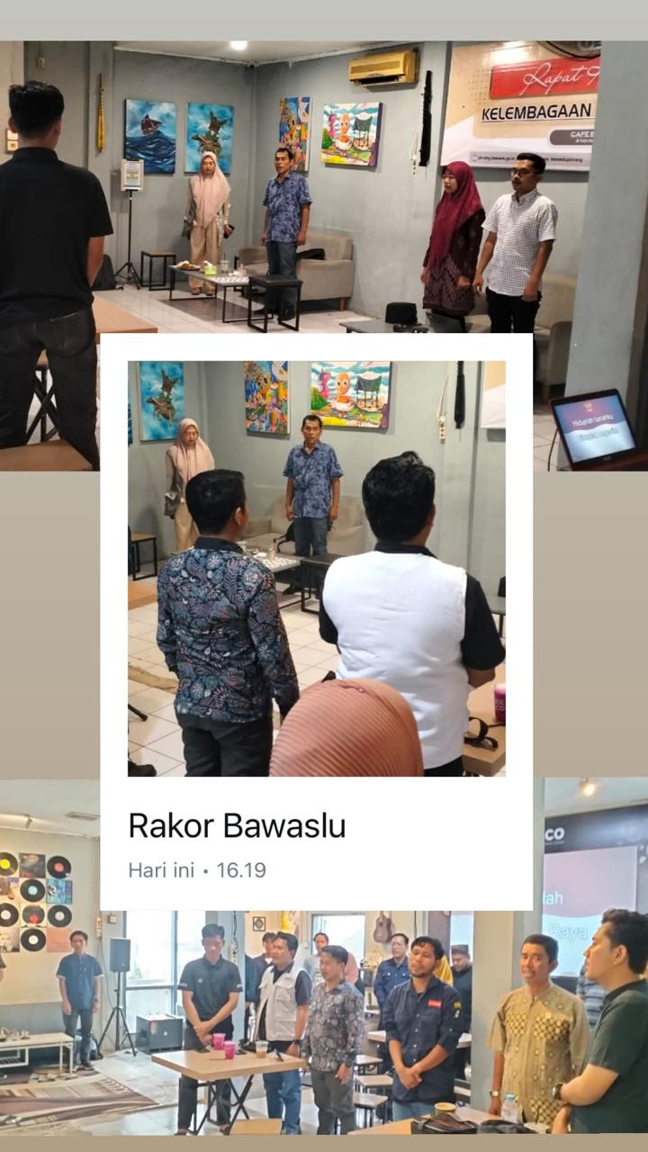 Rakor kelembagaan dan struktur Bawaslu Kab.Pinrang 