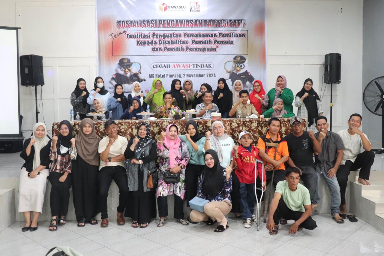 Peserta kegiatan sosialisasi pengawasan partisipatif 