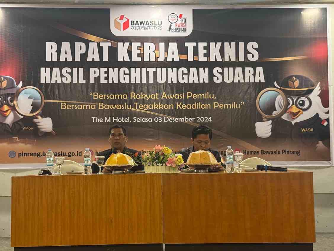 Rapat kerja teknis dilaksanakan di M Hotel Pinrang