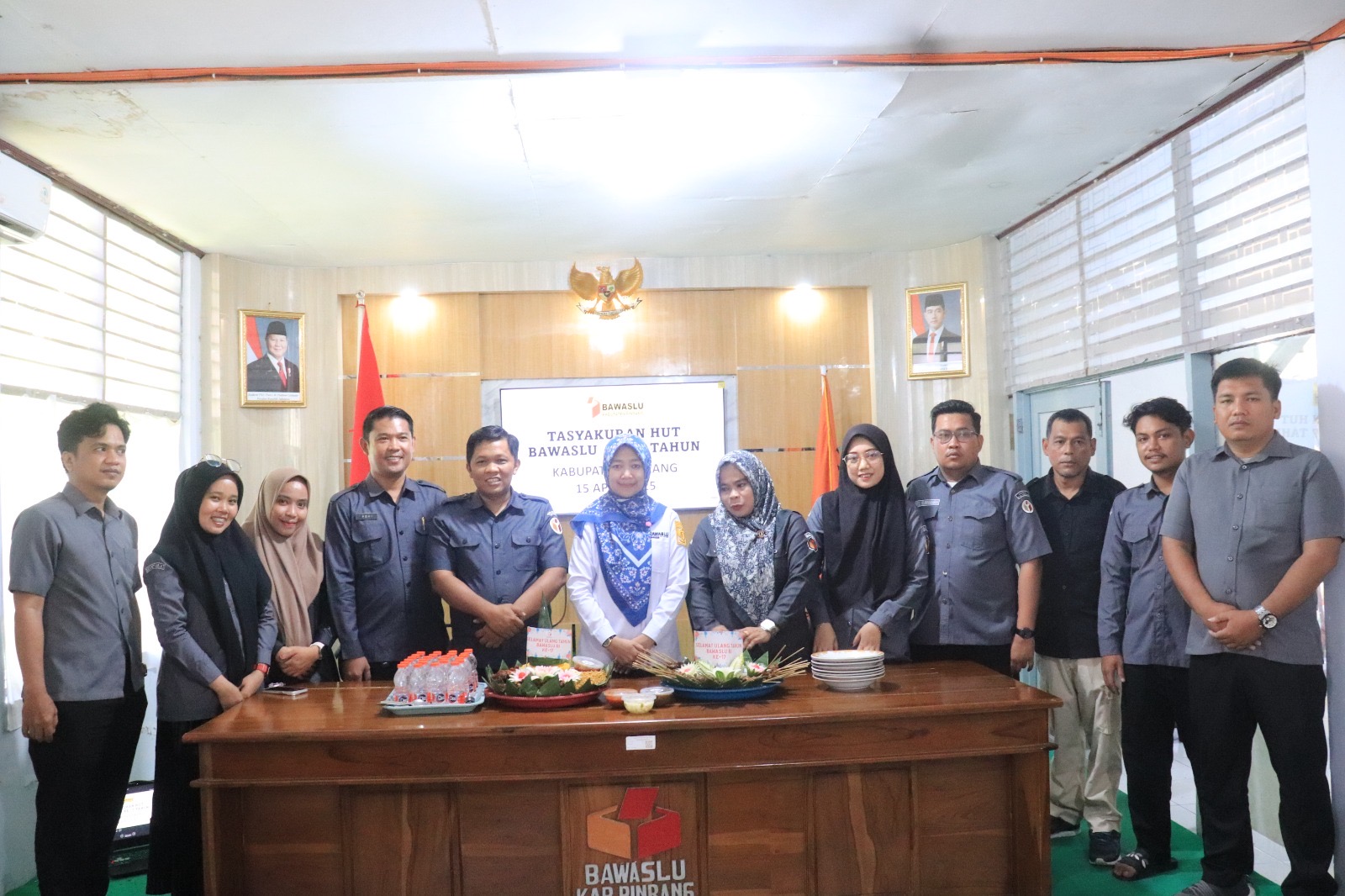 Bawaslu Kabupaten Pinrang Gelar Tasyakuran HUT ke-17, Usung Semangat Konsistensi Mengawal Demokrasi
