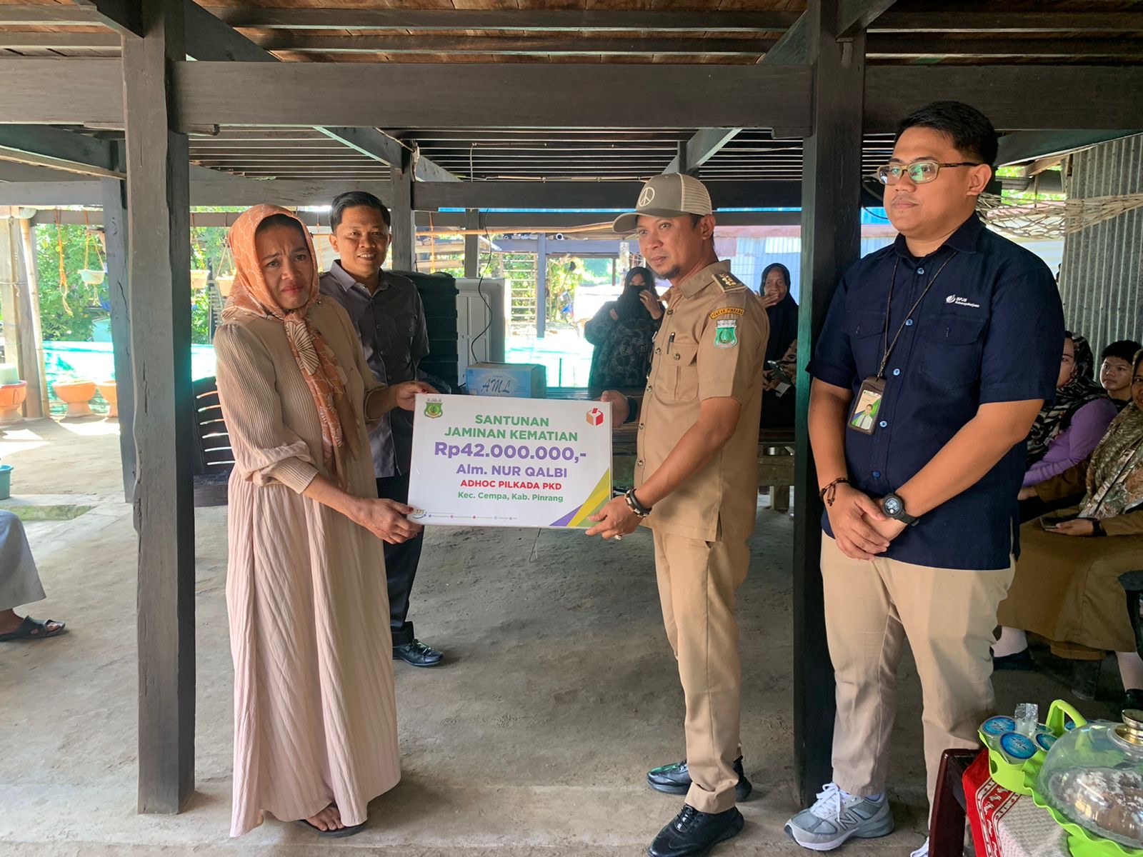 Santunan Jaminan Kematian dari BPJS Ketenagakerjaan Diserahkan kepada Ahli Waris Almarhum Nur Qalbi, Ex-PKD Tadang Palie