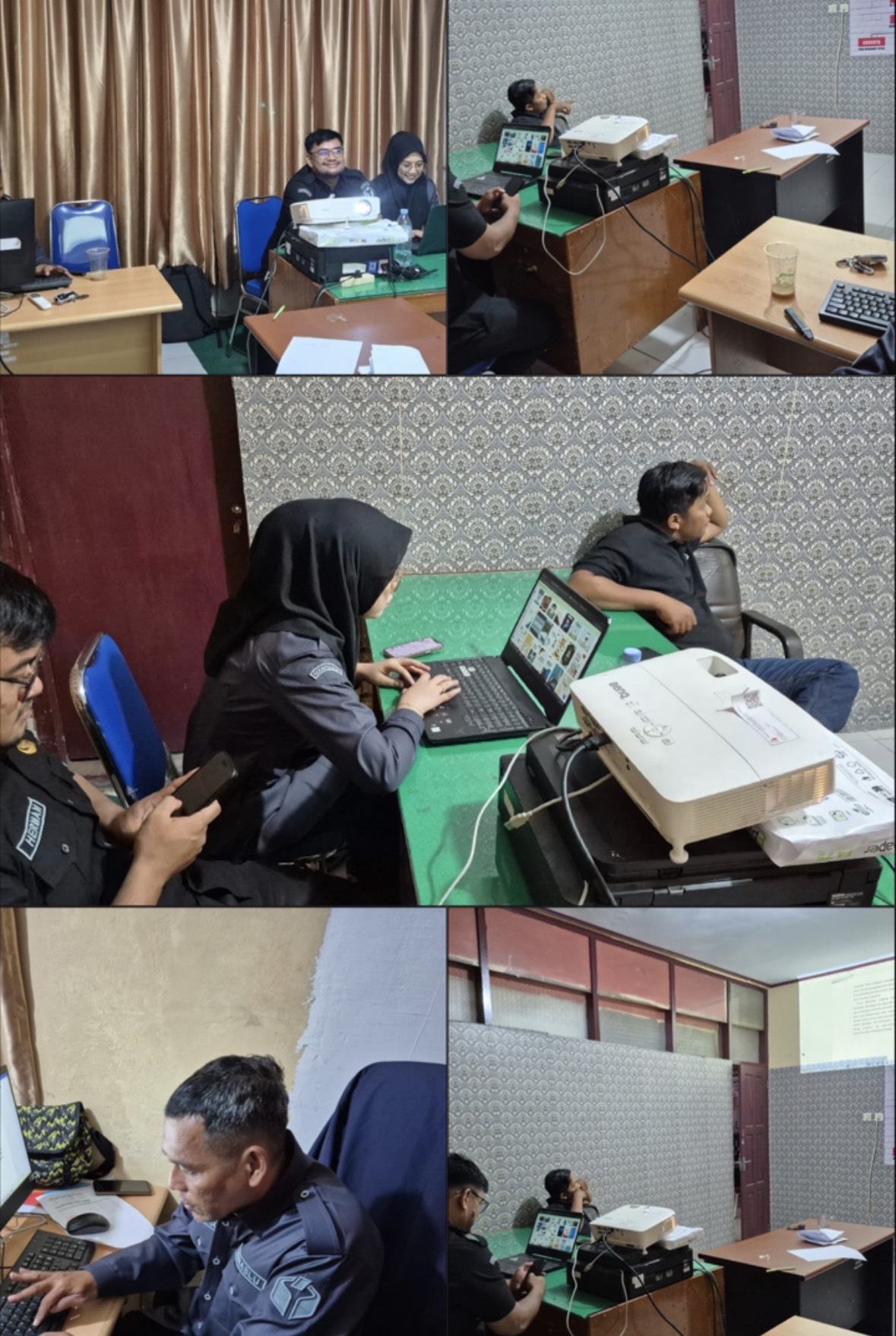 Finalisasi Laporan Akhir Tahun 2025, Staf Divisi Pencegahan dan Parmas Bawaslu Pinrang Lakukan Presentasi