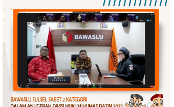 BAWASLU SULSEL SABET 2 PENGHARGAAN DARI BAWASLU RI