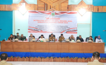 Foto bersama sosialisasi Netralitas ASN