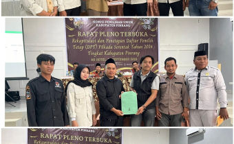 Penyerahan BA ubah data dari PPK ke Panwascam 