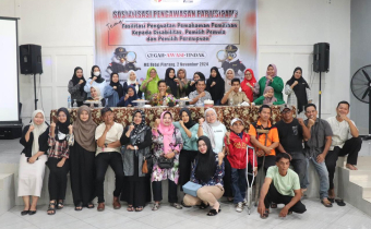 Peserta kegiatan sosialisasi pengawasan partisipatif 