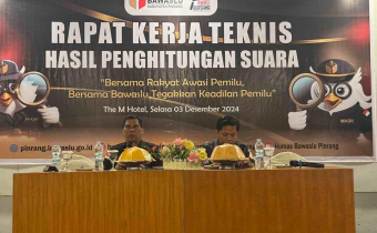 Rapat kerja teknis dilaksanakan di M Hotel Pinrang