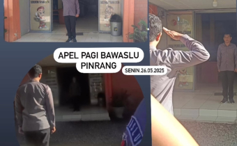 Bawaslu Pinrang Gelar Apel Pagi Rutin Setiap Senin, Kasubag HPPH Tekankan Pentingnya Disiplin Kerja