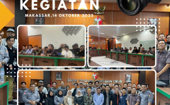 Bawaslu Kabupaten Pinrang Ikuti Rapat Evaluasi dan Konsolidasi Pengawasan PDPB Triwulan III di Sulawesi Selatan